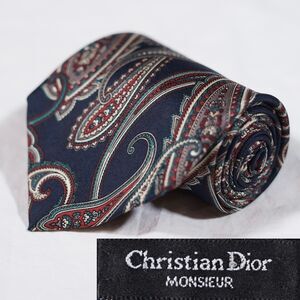 Christian Dior Monsieur Tie Paisley Made in USA